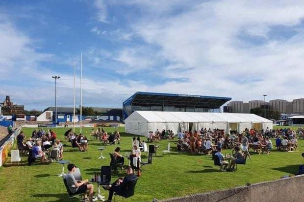GARDEN: Barrow Raiders will be turning the pitch into a beer garden following last year's success
