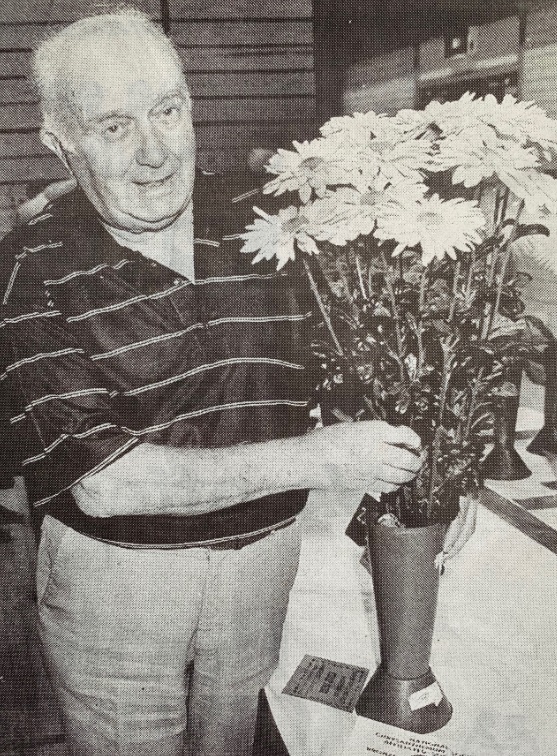 PRIZE: George Batty won the National Chrysanthemum Society bronze medal at the show in 1998