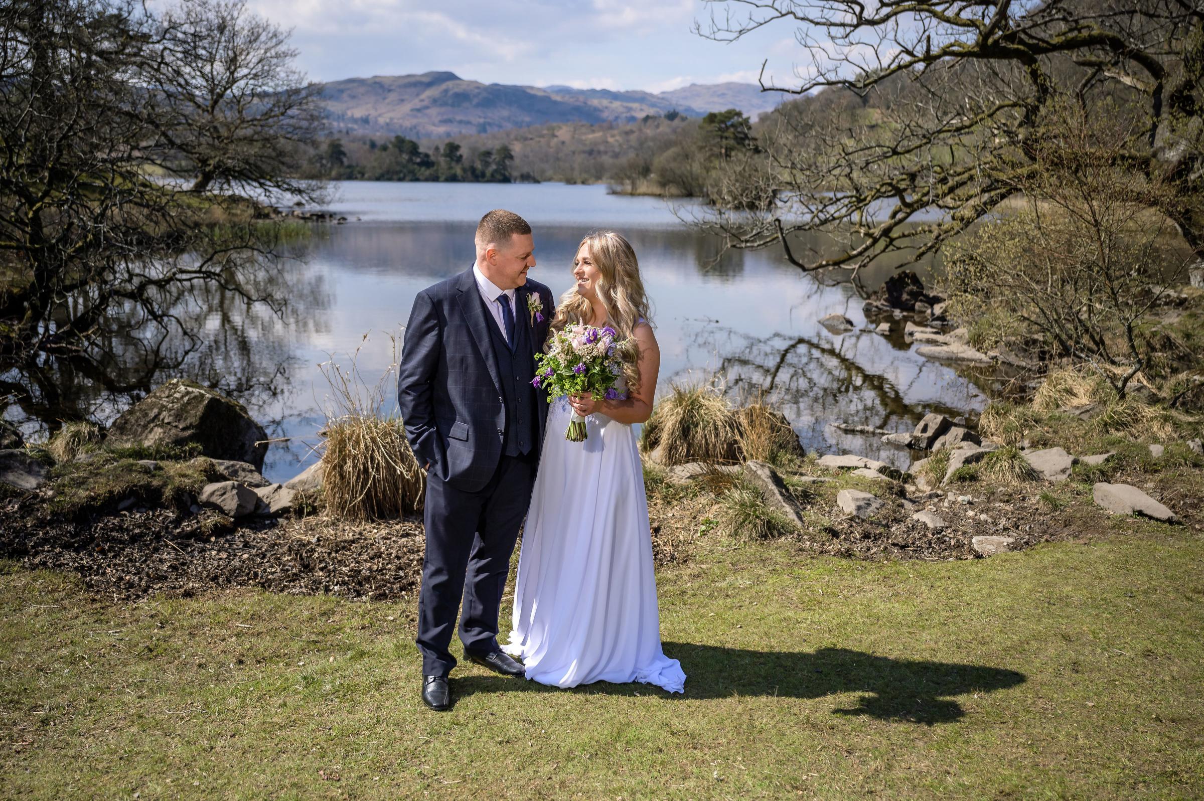 I DO: Jemma Barton and Michael Wilson said ‘I do’ at the idyllic Cote How Lake District Weddings in Ambleside Pictures: Simon Hughes Photography