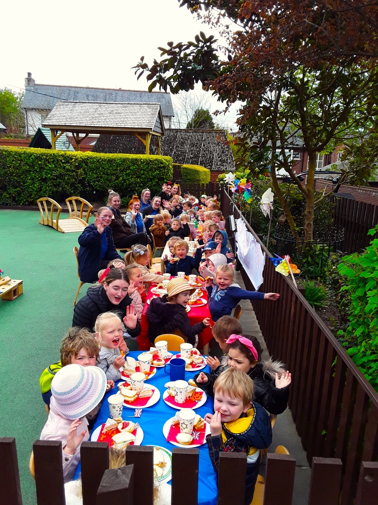 FUN: Hollingarth Nursery celebrated the Queen’s birthday by hosting their own banquet