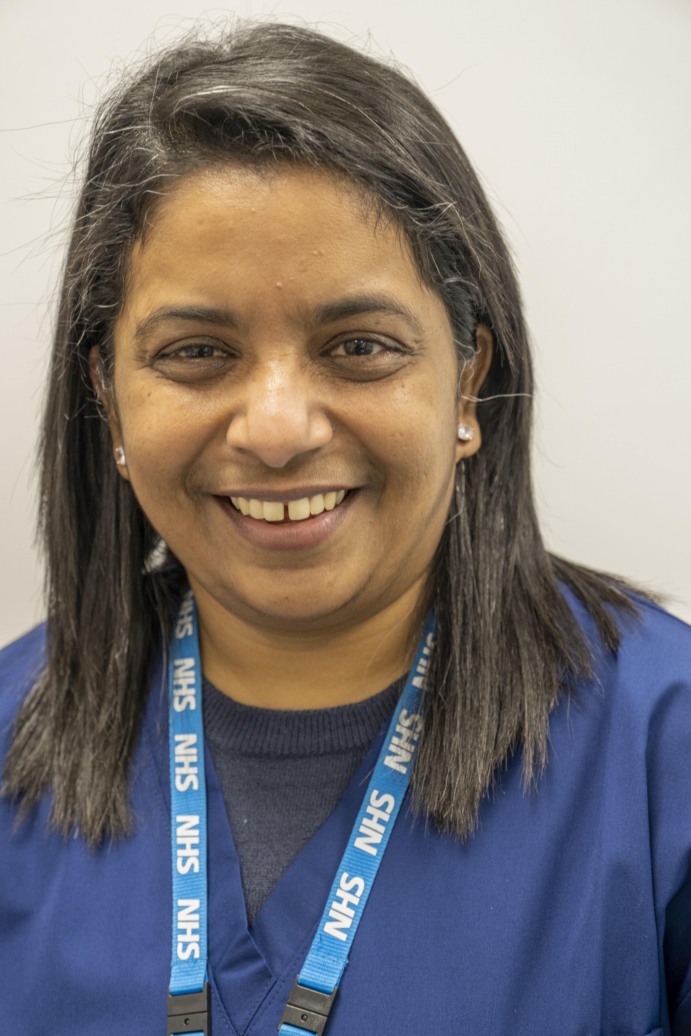 HERO: Dr Sarah Arun at the start of the vaccination programme at Alfred Barrow Health Centre. December 2020