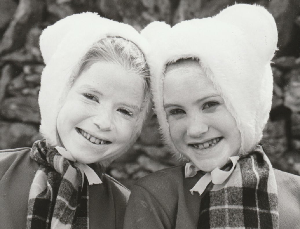 SMILES ALL ROUND: Two youngsters who took part in Allithwaite Carnival in 1991