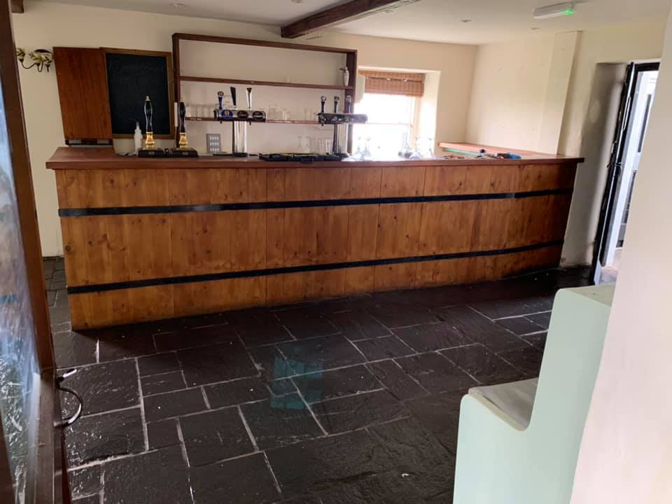 LAST ORDERS: The empty bar at the Ship Inn, Piel, as the leaving landlords empty the premises ready for the next owners.