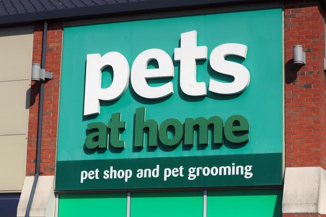 A Pets at Home sign
