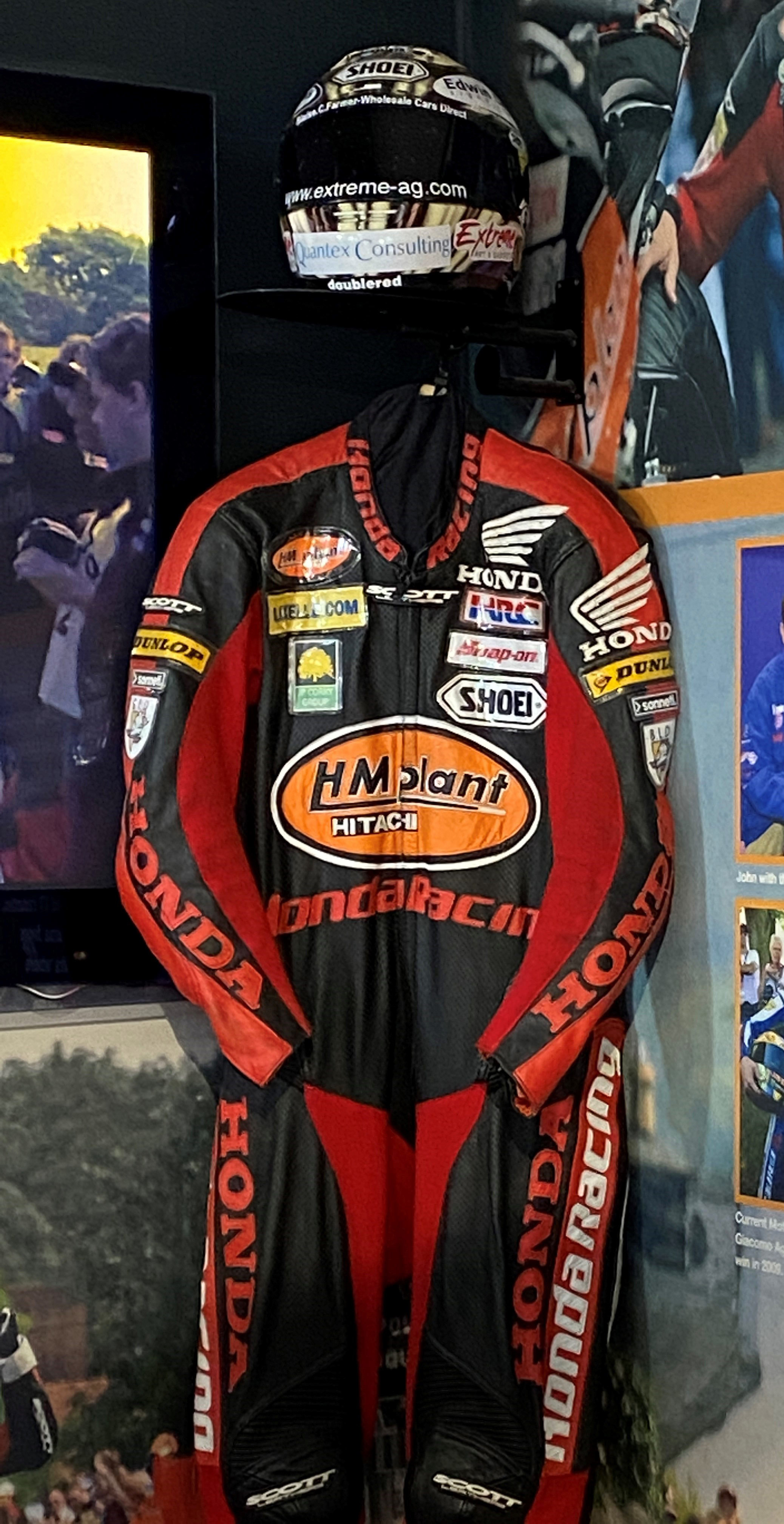 RACE: The leather overalls worn during races 