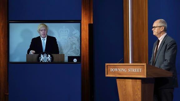The Mail: Boris Johnson is currently self-isolating after being in close contact with Health Secretary Sajid Javid. (PA)
