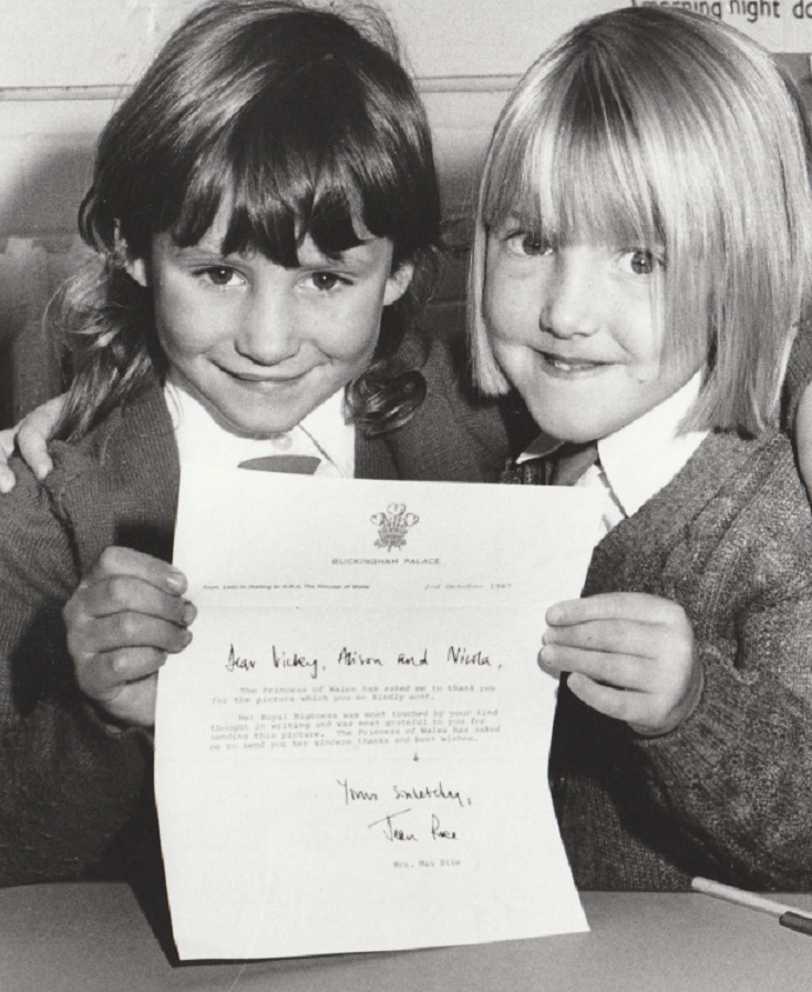 WORK: Alison Hope (left) and Nicola Sheldon, with the letter from Buckingham Palace that they and Victoria Tyson received in 1987