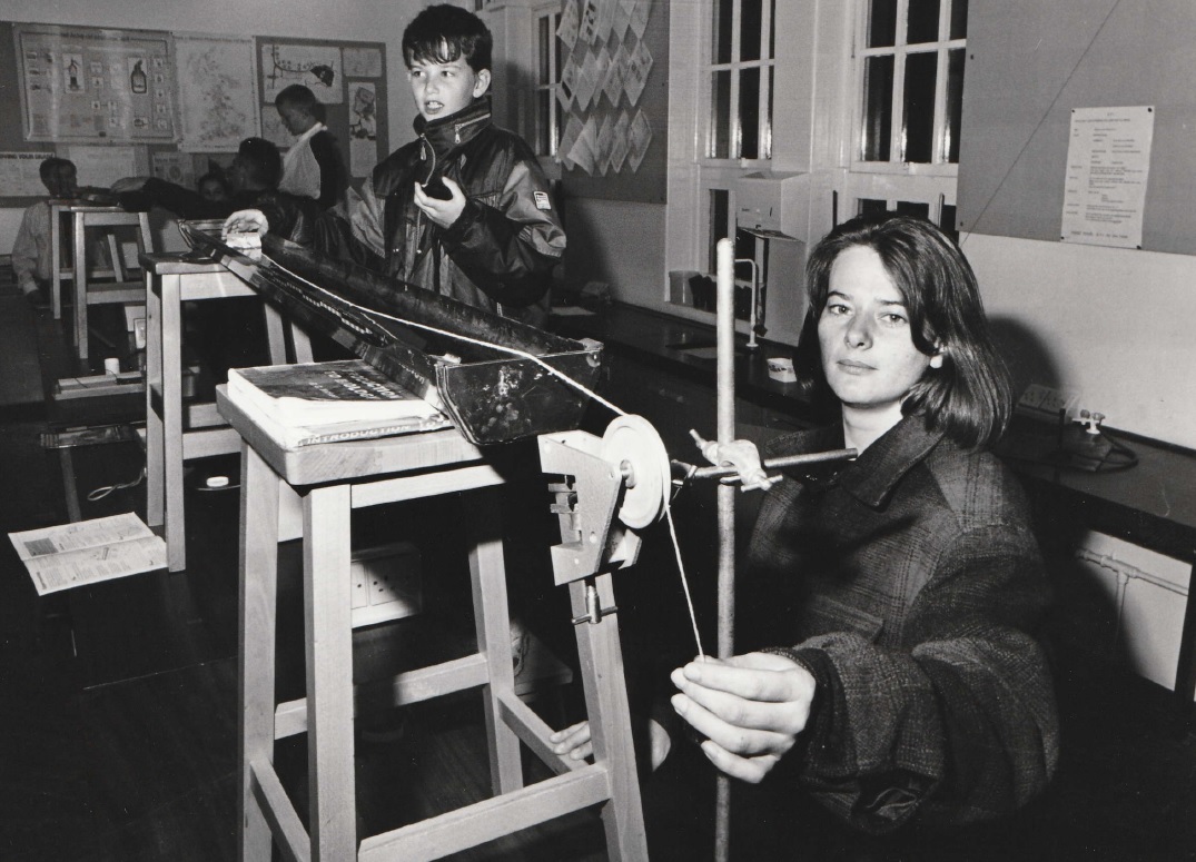 SCHOOL: Anne Speirs and son Robert investigate hydrodynamics during Parkview School’s Back to School evening in 1994