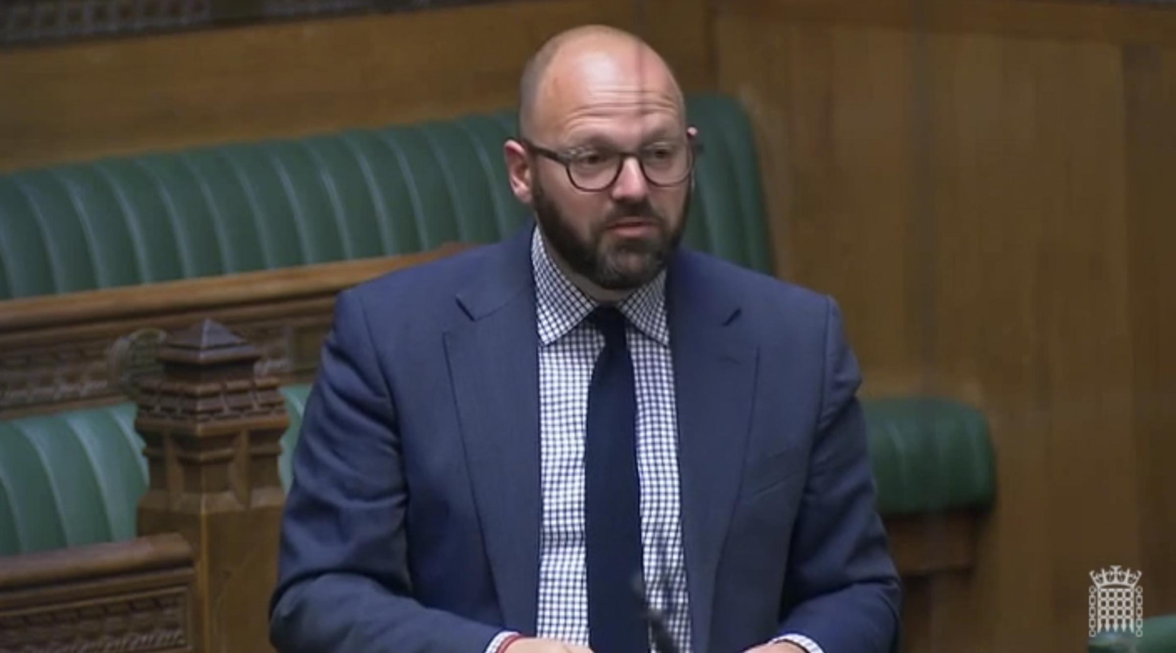 PARLIAMENT: Simon speaking in the Chamber during the Borders Bill debate
