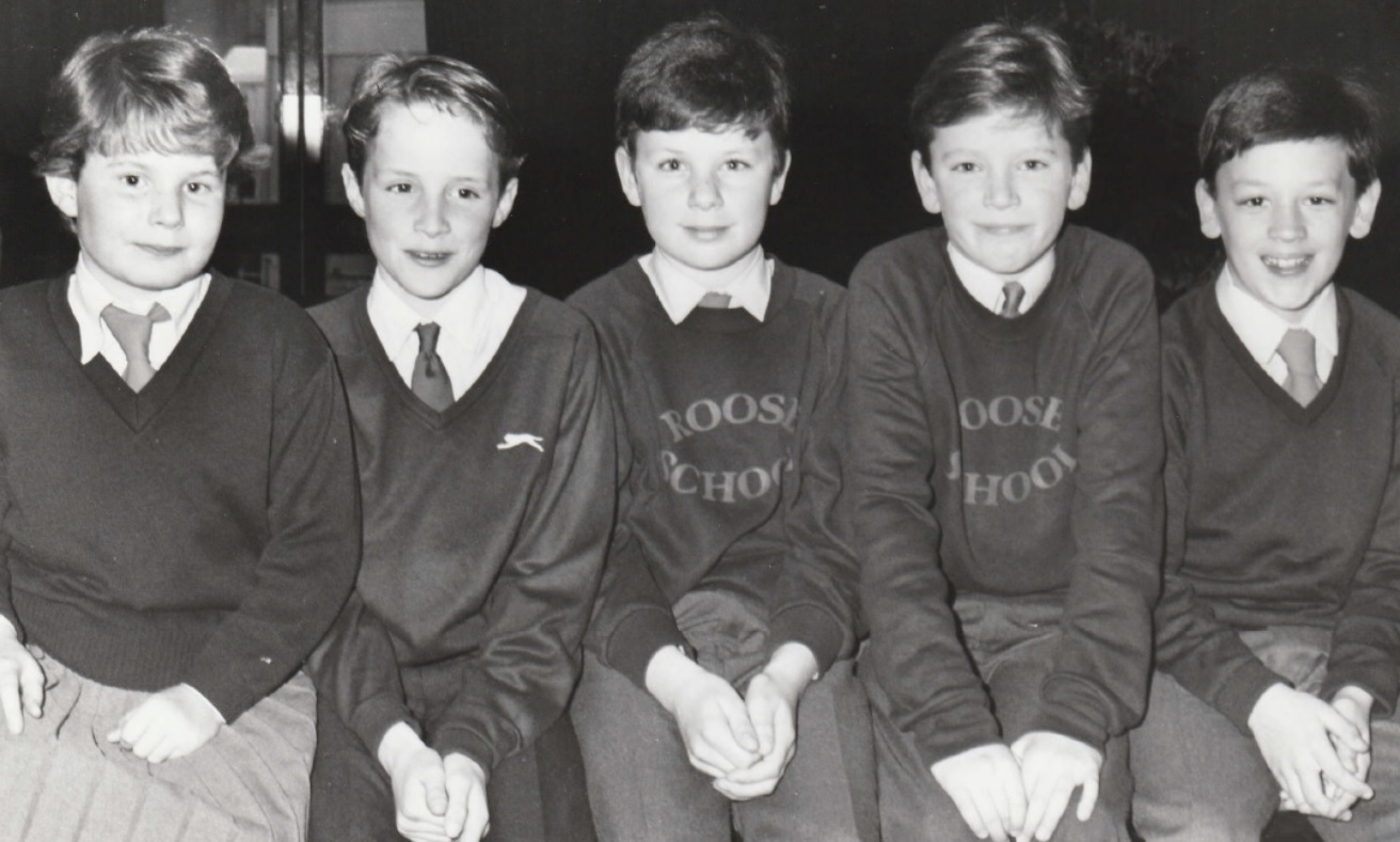 STUDENTS: Pupils at Roose Primary School in 1989