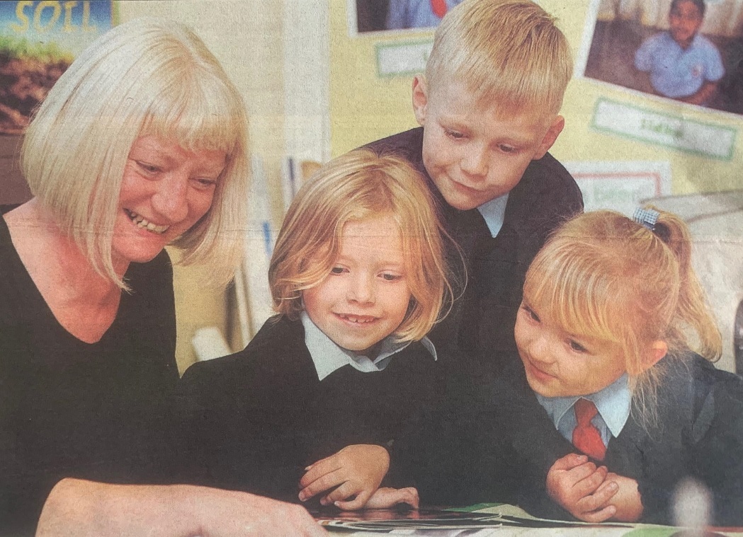 TEACHER: Roose School headteacher Wendy Jacobs at work with Year Two pupils in 2006