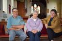 CLOSURE: Wardens Jim and Brenda Webster with reverend Lucie Lunn
