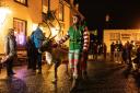Reindeer in The Square at last year's Cartmel Christmas lights switch on
