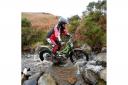 Ulverston`s  Angus Jenkinson tackles a rocky stream on his way to taking the honours on the Clubmans course