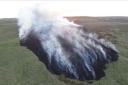 EXTENSIVE: More than 60 firefighters have been involved in tackling the fire on the moors in Darwen 