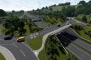 A Highways England image of what the Bridge End roundabout at Hexham will look like.