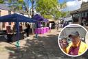 ‘NEW’ MARKET: Tudor Square is once again home to a weekly market. Inset, trader Neil McDougall
