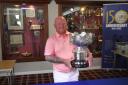 PRIDE:  Robbie Spence, County Strokeplay Champion, with the County Strokeplay ‘Salver’