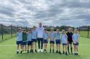 Liam and the Dane Ghyll cricket club have a friendly match