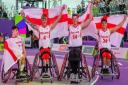 The England wheelchair basketball team for the Commonwealth Games