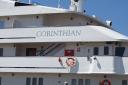 The MV Corinthian has three decks and carries around 100 passengers