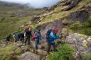 Hikers taking part in the Highlander series in the Lakes this year