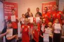 The graduates of Ulverston's recent boxing programme