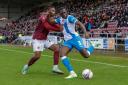 Mazeed Ogungbo in action against Northampton Town in the FA Cup first round