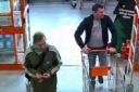 Cumbria Police would like to speak with these two males captured on CCTV  after home furnishings were stolen from a B&Q store in Barrow.