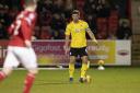 Niall Canavan in action in last night's Sky Bet League 2 match. Pictures: Mike Morese | MI News