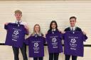 Pupils from UVHS show their support for St Mary's