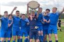William Howard School's Year 10 football team lift the County Cup