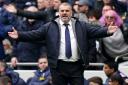 Ange Postecoglou will send Tottenham out to win against Manchester City (Zac Goodwin/PA)
