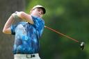 Robert MacIntyre tees off on the fourth hole during the third round of Canadian Open golf tournament in Hamilton (Nathan Denette/The Canadian Press via AP)