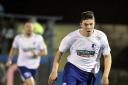 CHANCE: Callum Fawcett was one of the Barrow AFC under-21s playing in the Lancashire Senior Cup tie at Burnley