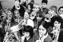 IN THE SWING: Barrow Schools Music Association band members prepare for the Christmas concert in 1997