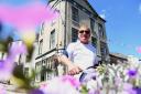HEATWAVE 2018 The hot weather continues into July Pictured: Landlord of The Farmers Roger Chattaway keeps Ulverston in bloom watering flowers in the town, Ulverston, Tuesday 3rd July 2018 LEANNE BOLGER...