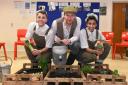 BAMBOOZLE: Kayleigh Cottam (left) Gren Bartley (middle) and Ravneet Sehra (right)