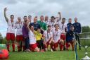 REWARD: Walney Island with the West Lancashire League Challenge Cup