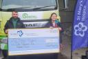 Sinkfall Recycling donated £1500 to St. Mary's Hospice