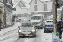 Chaotic roads in Bowness-on-Windermere yesterday.