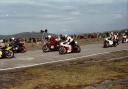 Flookburgh`s Bill Butler (no 41) in the thick of the action at one of the early meetings on the Ponderosa circuit