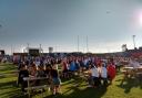 Barrow Raiders' beer garden during the Euros in July