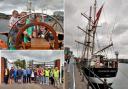 Families enjoyed seeing the Tall Ships