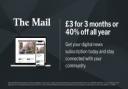 The Mail readers can subscribe for just £3 for 3 months in this sale