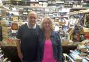 Ian and Sylvia  at Barrow Market Hall's book store