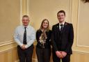 Officers from Cumbria YFC celebrating their award victory