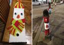 Dalton has been decorated with these wonderful festive bollard covers