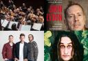 (Clockwise) John Lydon, Ross Noble, Scouting for Girls and Liverpool Philharmonic Orchestra