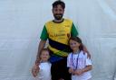 Nathan Park with his daughters age 4 and 7
